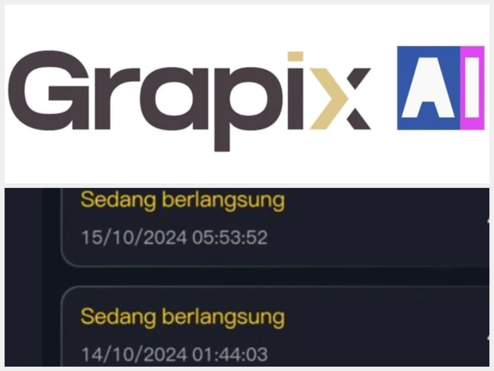 Status di Aplikasi Grapix AI Belum Berubah Menjadi Pembayaran, Apakah Bisa Cair? Cek Kabar Terbarunya Berikut Ini/ Kolase Grup Facebook Grapix AI Investasi