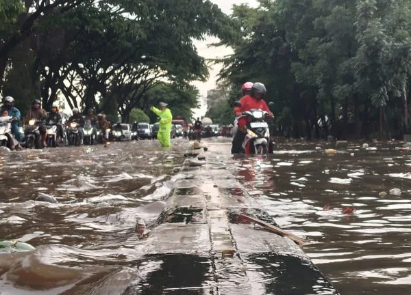 Ilustrasi banjir di Gedebage. Kawasan tersebut jadi salah satu wilayah yang tengah difokuskan Pemkot Bandung terkait penyelesaian persoalan banjir.