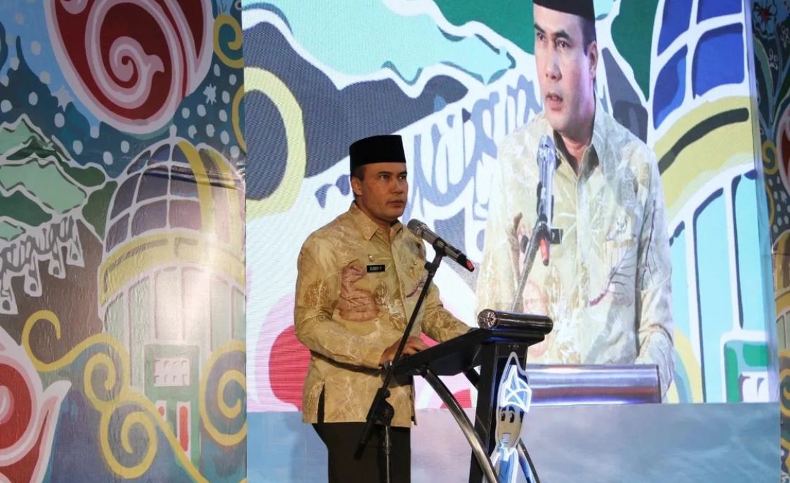 Kepala Bapenda KBB, Dudi Prabowo saat menghadiri giat pelan panutan pajak di Padalarang, Bandung Barat. Dok Bapenda KBB