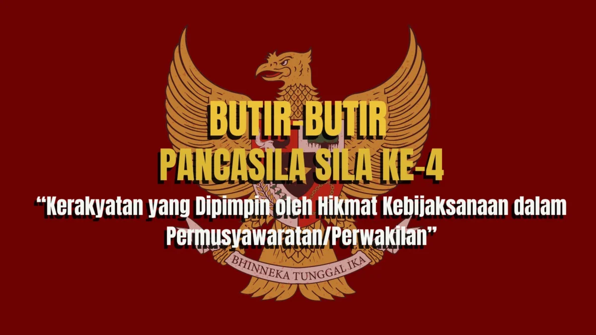 Ilustrasi Butir-Butir Pancasila Sila ke-4/