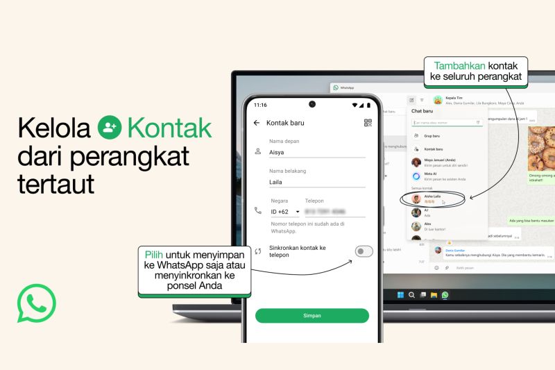 WhatsApp Rombak Fitur Kontak, Cek Apa Saja yang Berubah