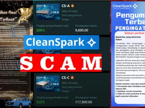 Aplikasi Investasi Cleanspark Resmi Scam dan Kabur dengan Dana Para Korban