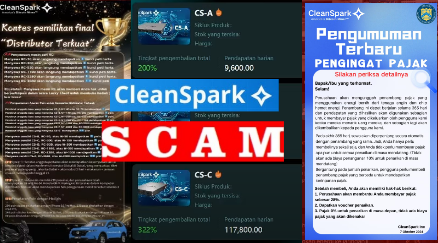 Aplikasi Investasi Cleanspark Resmi Scam dan Kabur dengan Dana Para Korban