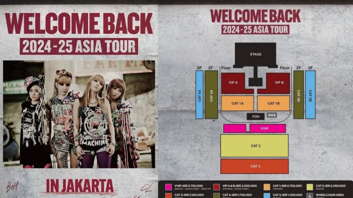 Blackjacks Siap-siap, WAR Tiket Konser 2NE1 di Jakarta Mulai Dibuka Hari ini Jam 12.00 WIB, Ini Harganya