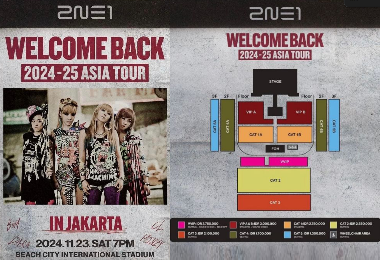 Blackjacks Siap-siap, WAR Tiket Konser 2NE1 di Jakarta Mulai Dibuka Hari ini Jam 12.00 WIB, Ini Harganya