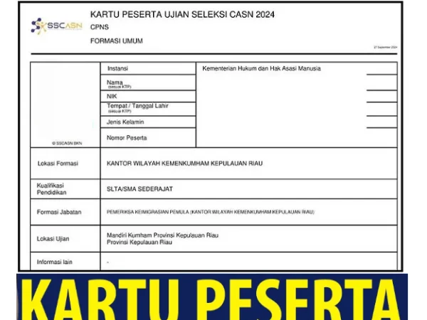 Cara Mudah Cetak Kartu SKD CPNS 2024, Simak Detail Panduan Resmi dari BKN