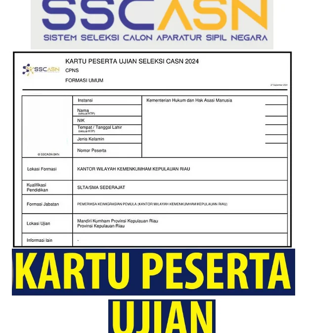 Cara Mudah Cetak Kartu SKD CPNS 2024, Simak Detail Panduan Resmi dari BKN