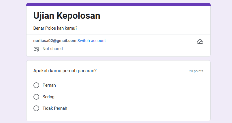 Link Ujian Tes Kepolosan Terbaru Viral di TikTok Lewat Google Form DISINI Gratis, Cek Apakah Kamu Benar Polos?