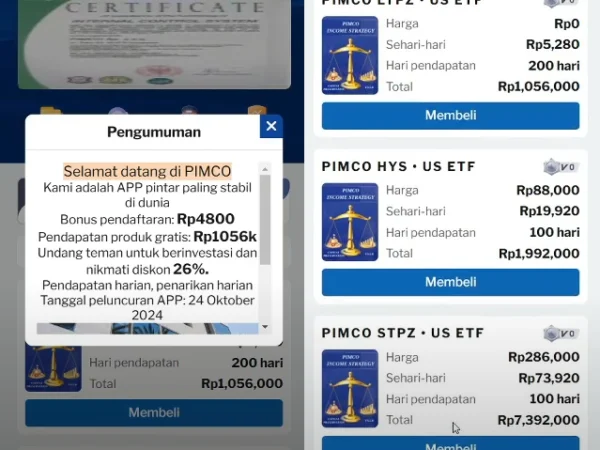 Apakah Benarkah Aplikasi Pimco Penghasil Uang atau Penipuan? Cek Faktanya