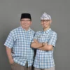 Calon Wali Kota Banjar Bambang Hidayah (kiri) dan calon wakil wali kota Banjar Dani Danial Muhklis berfoto bersama. (Istimewa)