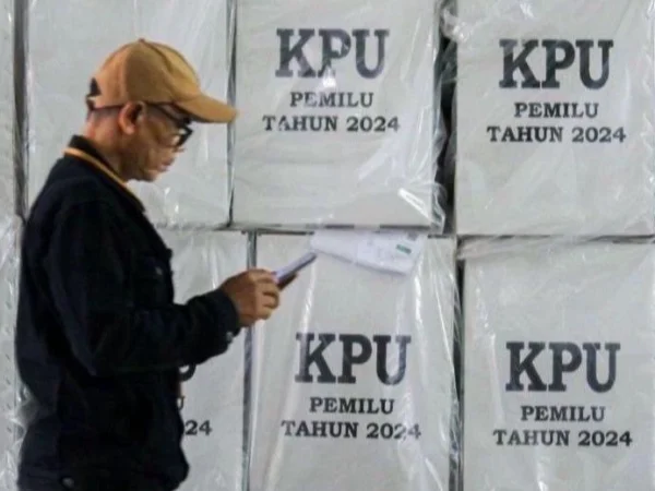 lustrasi gudang logistik KPU. Dok Jabar Ekspres