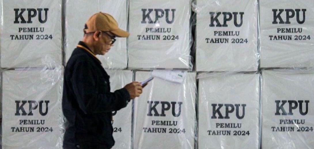 lustrasi gudang logistik KPU. Dok Jabar Ekspres