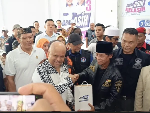 Ilham Habibie saat menghadiri acara deklarasi dukungan dari Relawan ASIH (Relasih) di Kabupaten Ciamis, Kamis 3 Oktober 2024. (Cecep Herdi/Jabar Ekspres)