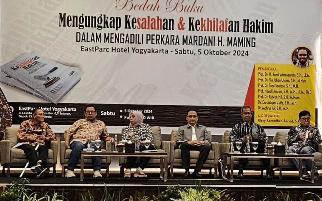 Bedah Buku, Eksaminasi Mengungkap Kesalahan dan Kekhilafan Hakim dalam Mengadili Perkara Mardani H. Maming