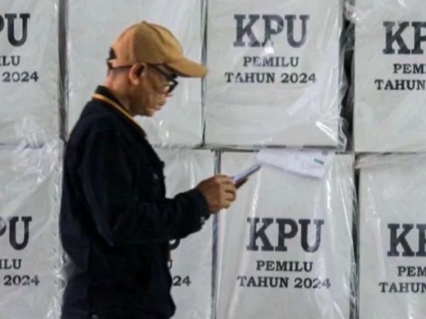 Ilustrasi gudang logistik KPU. Dok Jabar Ekspres