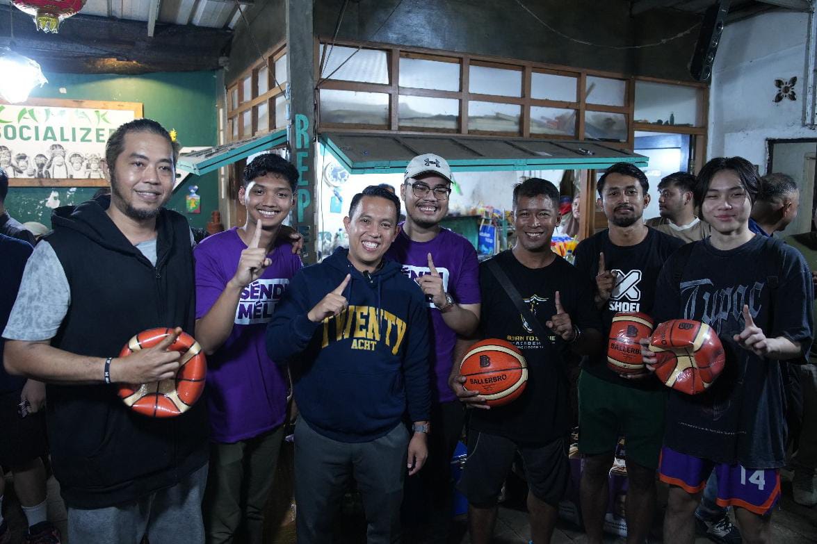 Calon Wali Kota Bogor Nomor Urut 1, Sendi Fardiansyah usai beraudiensi bersama perwakilan Komunitas Basket Sempur. (Yudha Prananda / Jabar Ekspres)