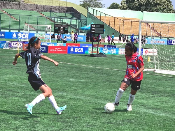 Potret Gelaran MilkLife Soccer Challenge - Bandung Series 2 2024 yang bertempat di lapangan Siliwangi, Kota Bandung