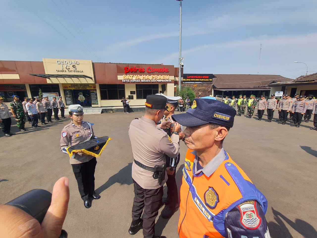 Apel Gelar Pasukan Operasi Zebra Lodaya 2024 di Polres Cimahi (mong)