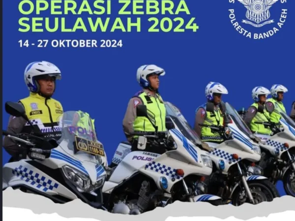 15+ Pelanggaran Operasi Zebra Seulawah 2024 di Wilayah Banda Aceh