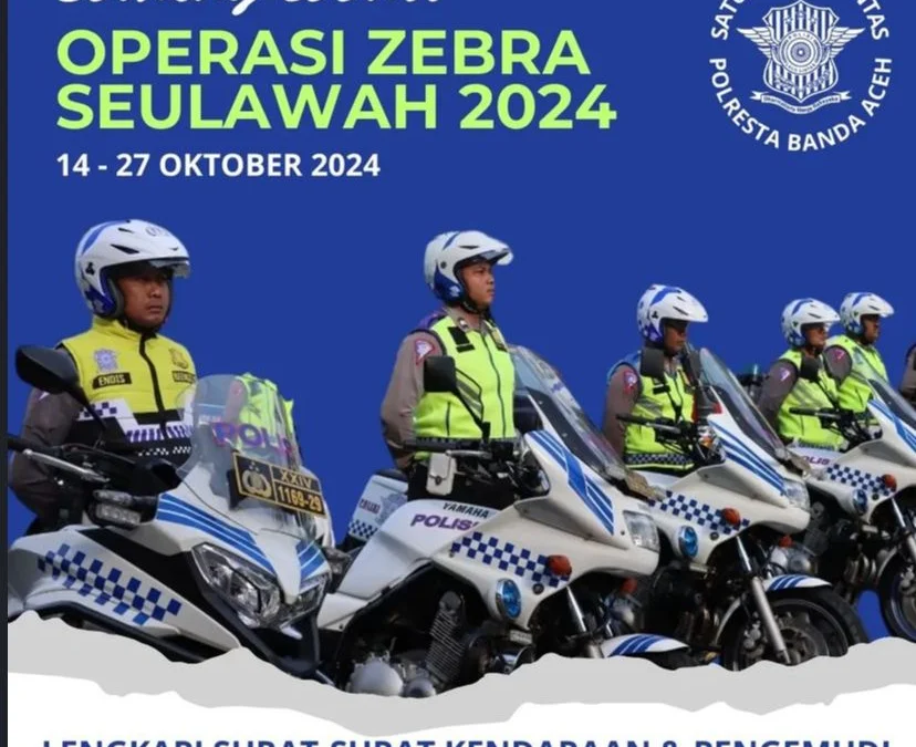 15+ Pelanggaran Operasi Zebra Seulawah 2024 di Wilayah Banda Aceh