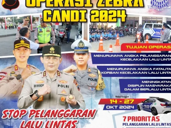 Jadwal & Target Operasi Zebra Candi 2024 di Jawa Tengah