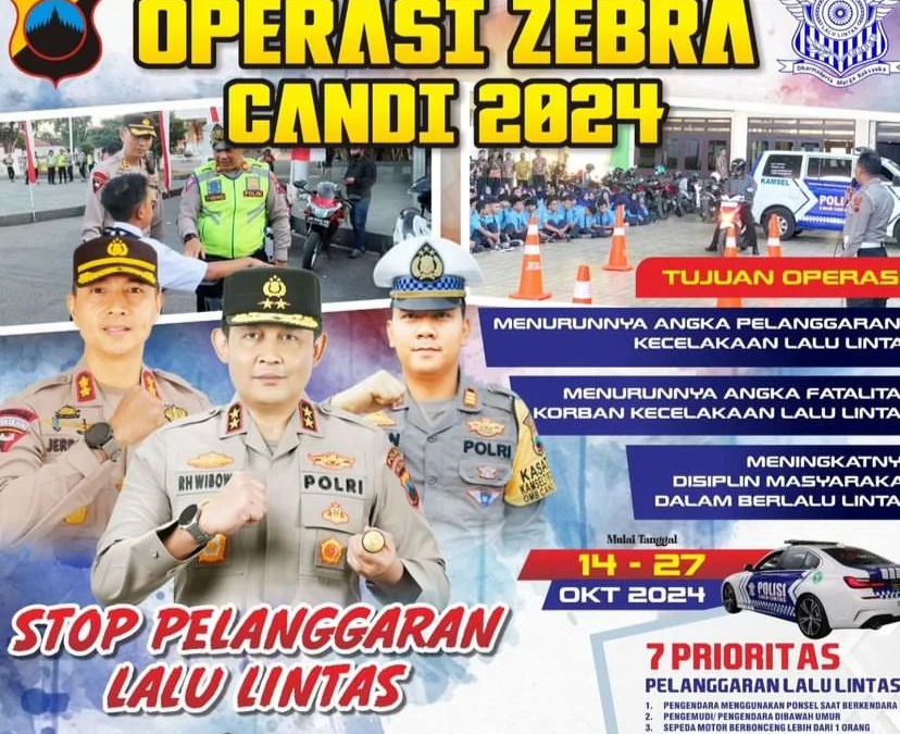 Jadwal & Target Operasi Zebra Candi 2024 di Jawa Tengah