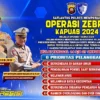 Jadwal & Prioritas Pelanggaran Pada OPERASI ZEBRA KAPUAS 2024 Wilayah Polda Kalimantan Barat