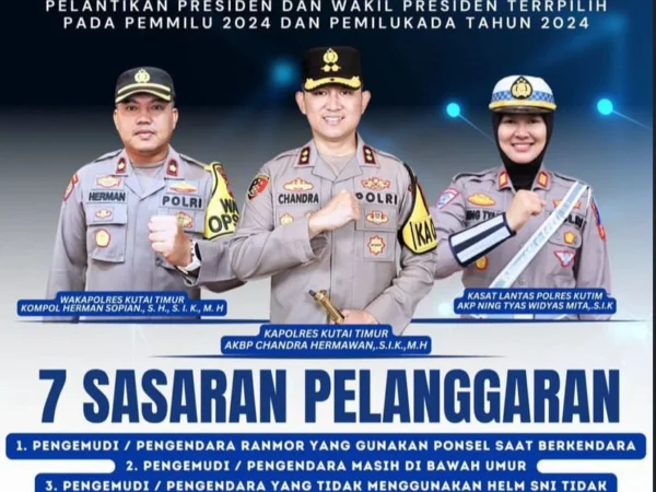 Jadwal & Sasaran Pelanggaran OPERASI ZEBRA MAHAKAM 2024 di Wilayah Kalimantan Timur