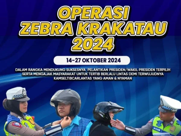 Razia Operasi Zebra Krakatau 2024 di Wilayah Polda Lampung, Berikut Jadwal & Target Pelanggarannya