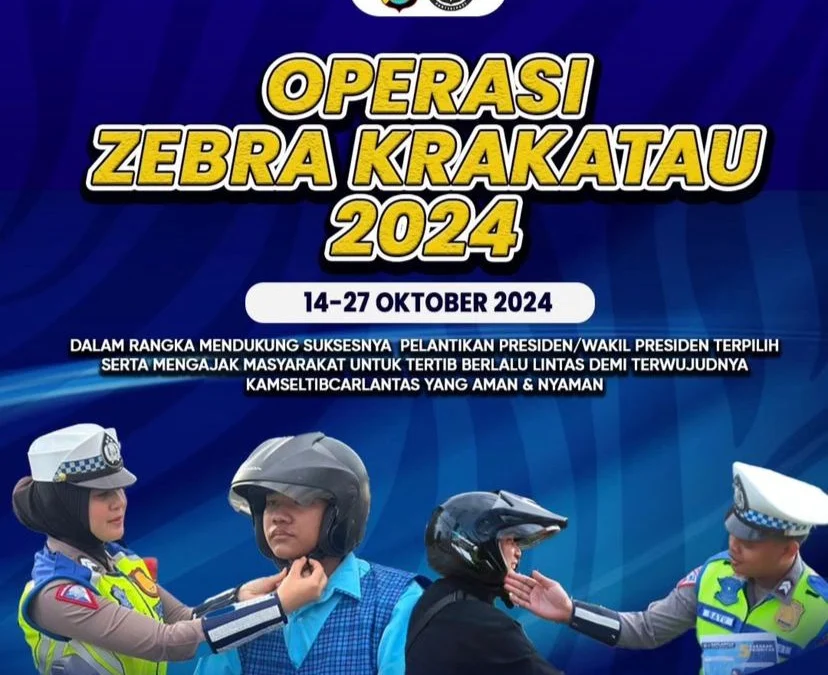 Razia Operasi Zebra Krakatau 2024 di Wilayah Polda Lampung, Berikut Jadwal & Target Pelanggarannya