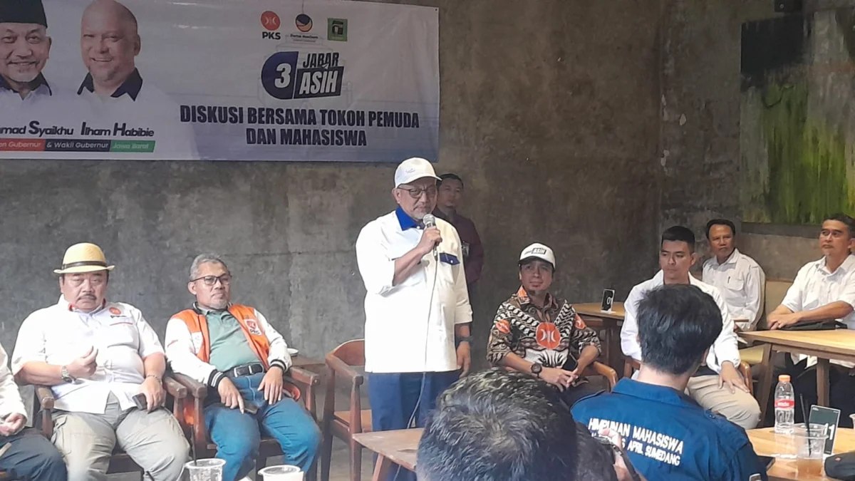 Calon Gubernur Jabar Ahmad Syaikhu Gelar Diskusi dengan Tokoh Pemuda dan Mahasiswa Sumedang