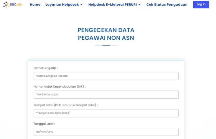 Cara Cek Data Non ASN di Situs Resmi BKN 2024