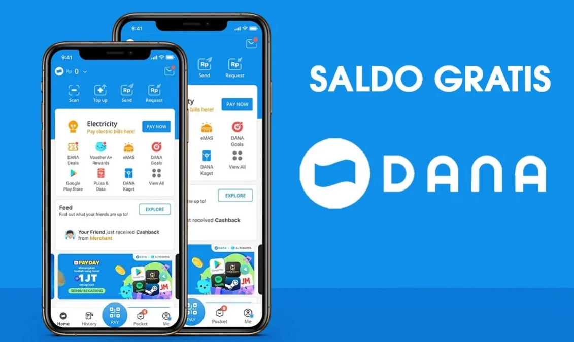 Aplikasi Penghasil saldo DANA gratis dari bonus pendaftaran.