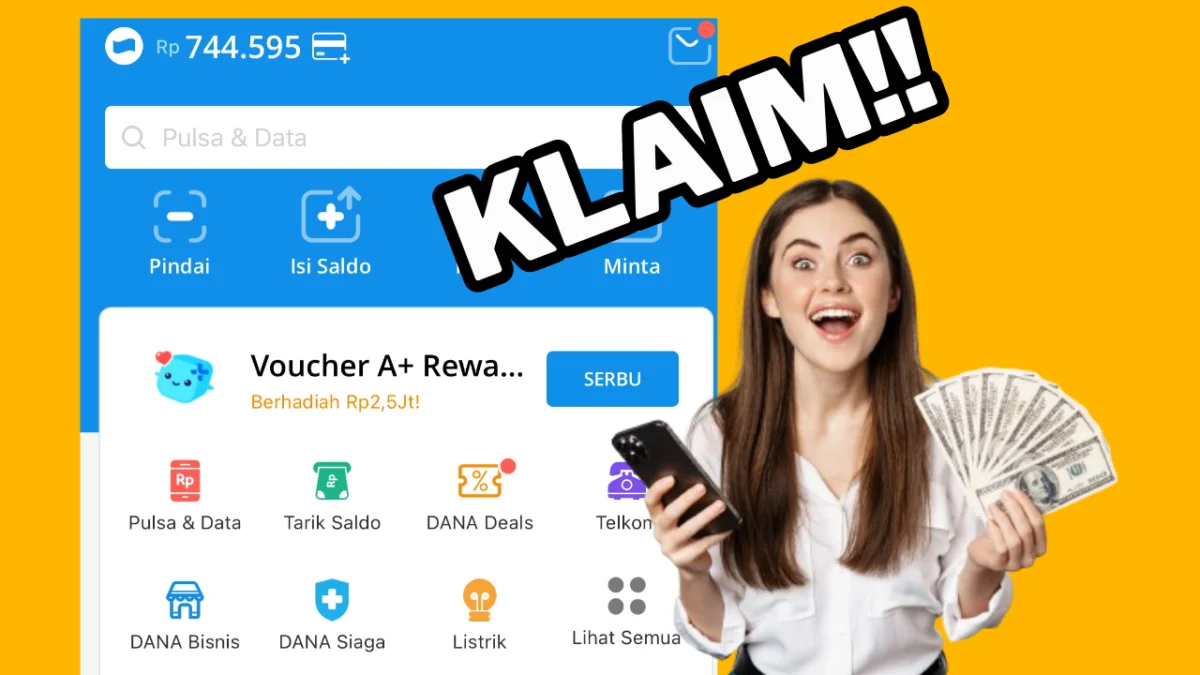 GRATIS! Saldo DANA hingga Rp 300.000 di LINK DANA KAGET Hari Ini