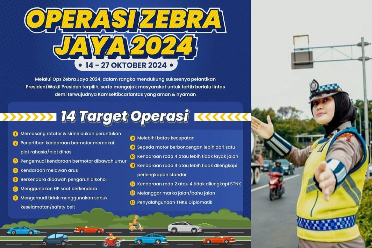 Titik Rawan Operasi Zebra Jaya 2024 Wilayah Kabupaten Bekasi, Ini 14 Target Pelanggarannya