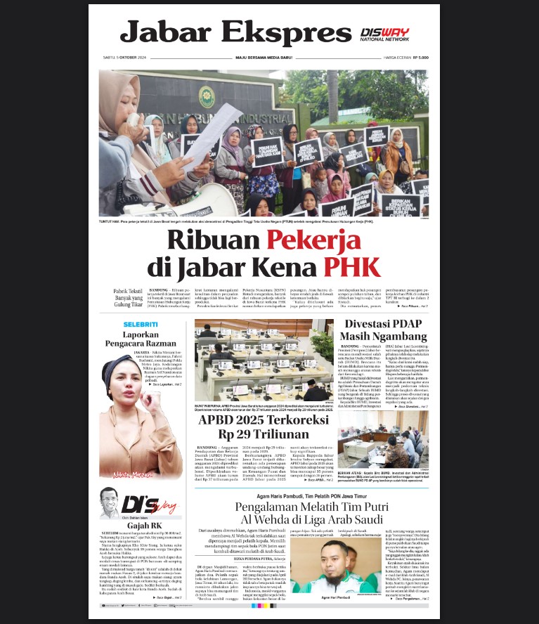 Epaper Jabar Ekspres 5 Oktober 2024