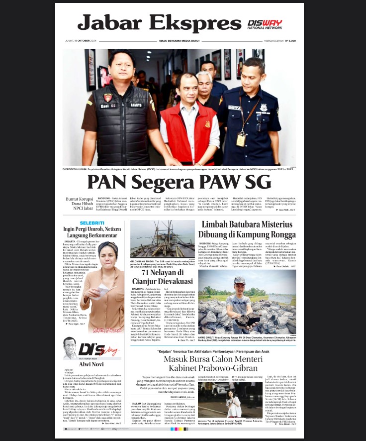 Epaper Jabar Ekspres 18 Oktober 2024