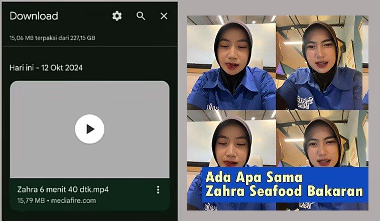 Link Video Zahra Seafood 6 Menit 40 Detik, Netizen Geger Cari Link Asli Kenapa?