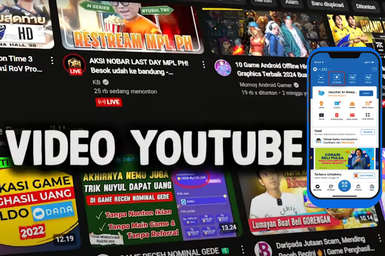 Big Rewards Saldo DANA Gratis dari Nonton Video YouTube, Mulai dari Rp150.000!