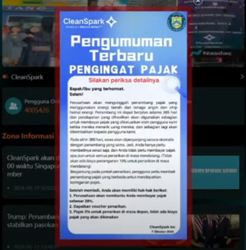 Waspada! CleanSpark (CLSK) Minta Pajak 28 Persen, Modus Baru Sebelum Kabur?