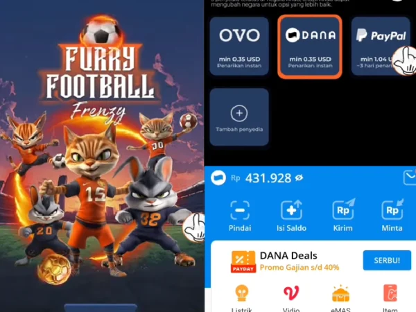 Cara Dapat Uang hingga Rp400.000 Hanya Dengan Bermain Game Furry Football