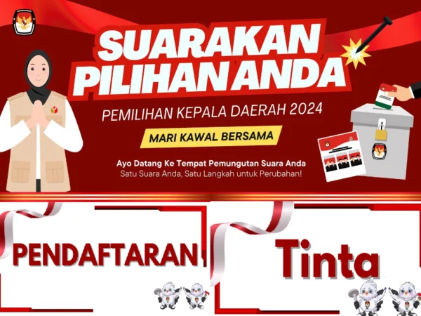 LINK Download Format PDF Template Banner dan Tulisan KPPS untuk TPS Pilkada 2024, Bisa Diedit