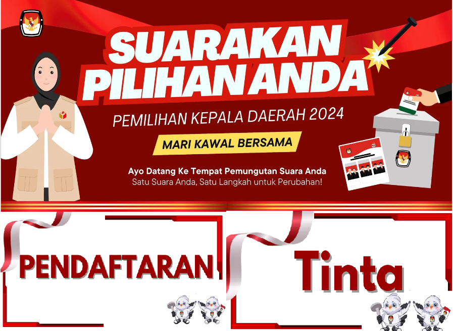 LINK Download Format PDF Template Banner dan Tulisan KPPS untuk TPS Pilkada 2024, Bisa Diedit