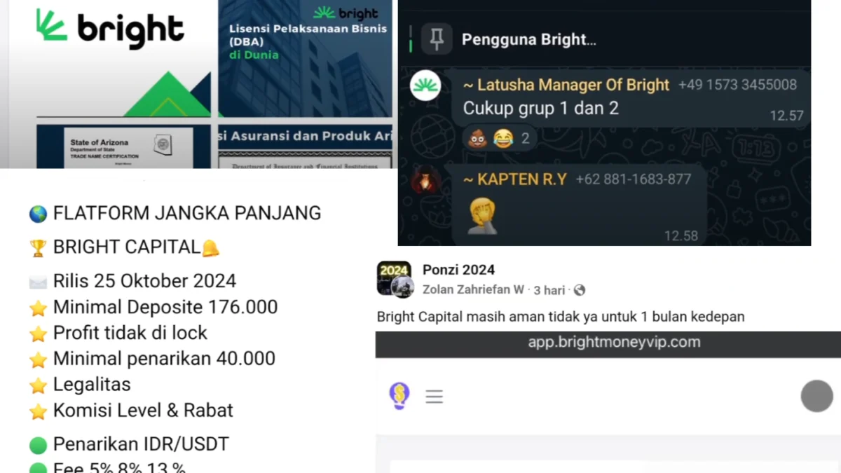 Benarkah Aplikasi Bright Capital Bisa Menghasilkan Uang? Ini Fakta Tentang Aplikasi Ponzi Baru