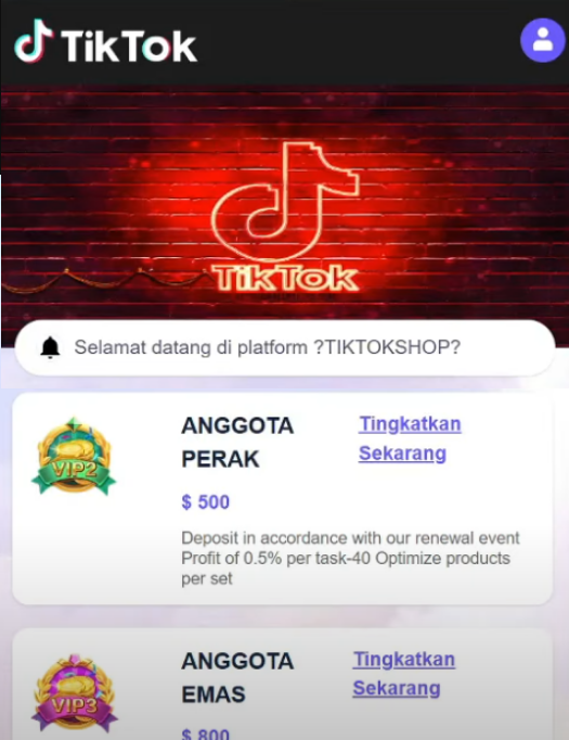 Hati-Hati! Modus Penipuan TikTok VIP Shop Nama Besar TikTok