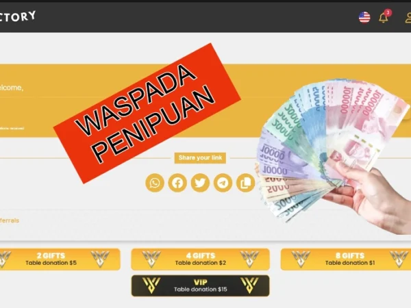 Aplikasi Victory yang diduga ponzi dari Luar Negeri