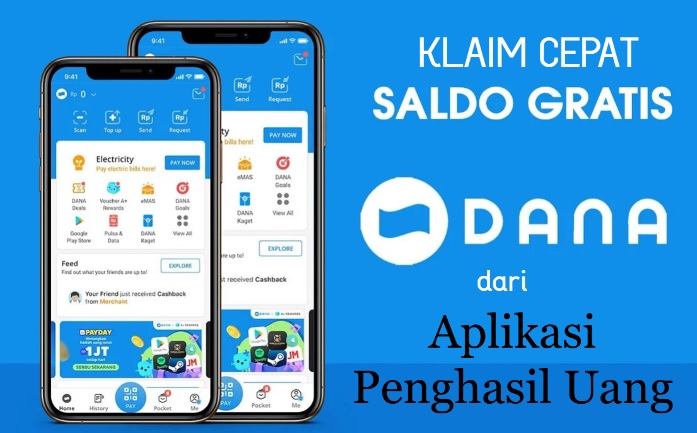 Klaim Cepat saldo dana gratis dari aplikasi pengahsil uang