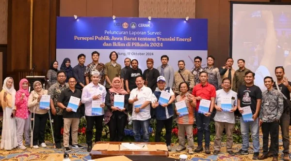 Pemaparan hasil survey Pilkada yang dilakukan oleh Center for Economics and Development Studies (CEDS) FEB Universitas Padjadjaran, Koalisi Untuk Energi Bersih (KUTUB) Jawa Barat dan Indonesia Cerah