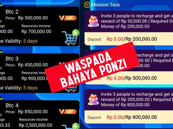 Aplikasi investasi penghasil uang yang perlu diwaspadai.