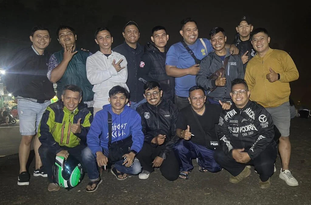 Peserta Kopdar dan Night Ride Honda Stylo Club Indonesia (HASCI) Chapter Bogor